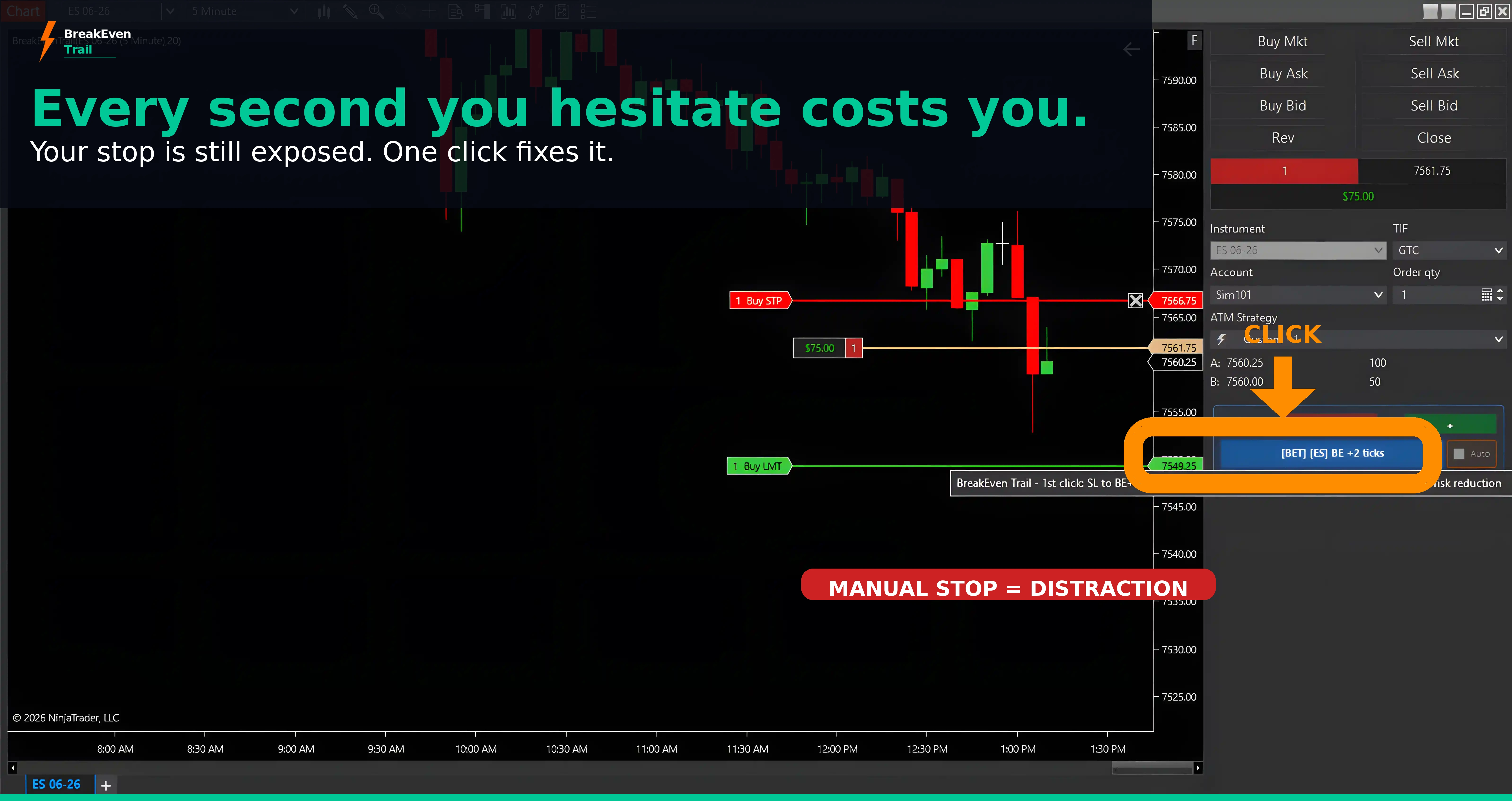Every second costs you